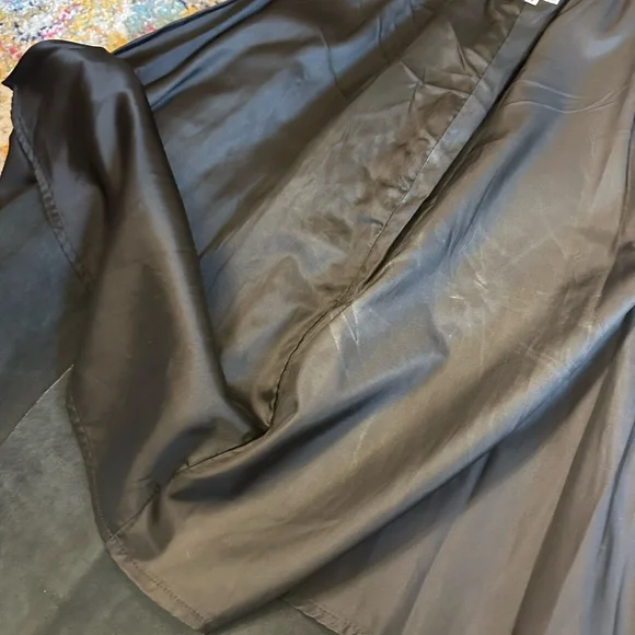 Black leather a line midi skirt made exclusively for Saks Fifth Avenue size S.